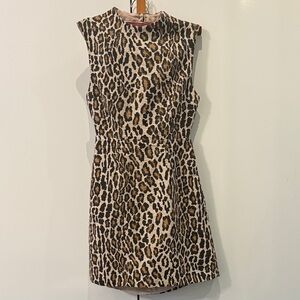 Alice + Olivia Animal Print Mini Dress